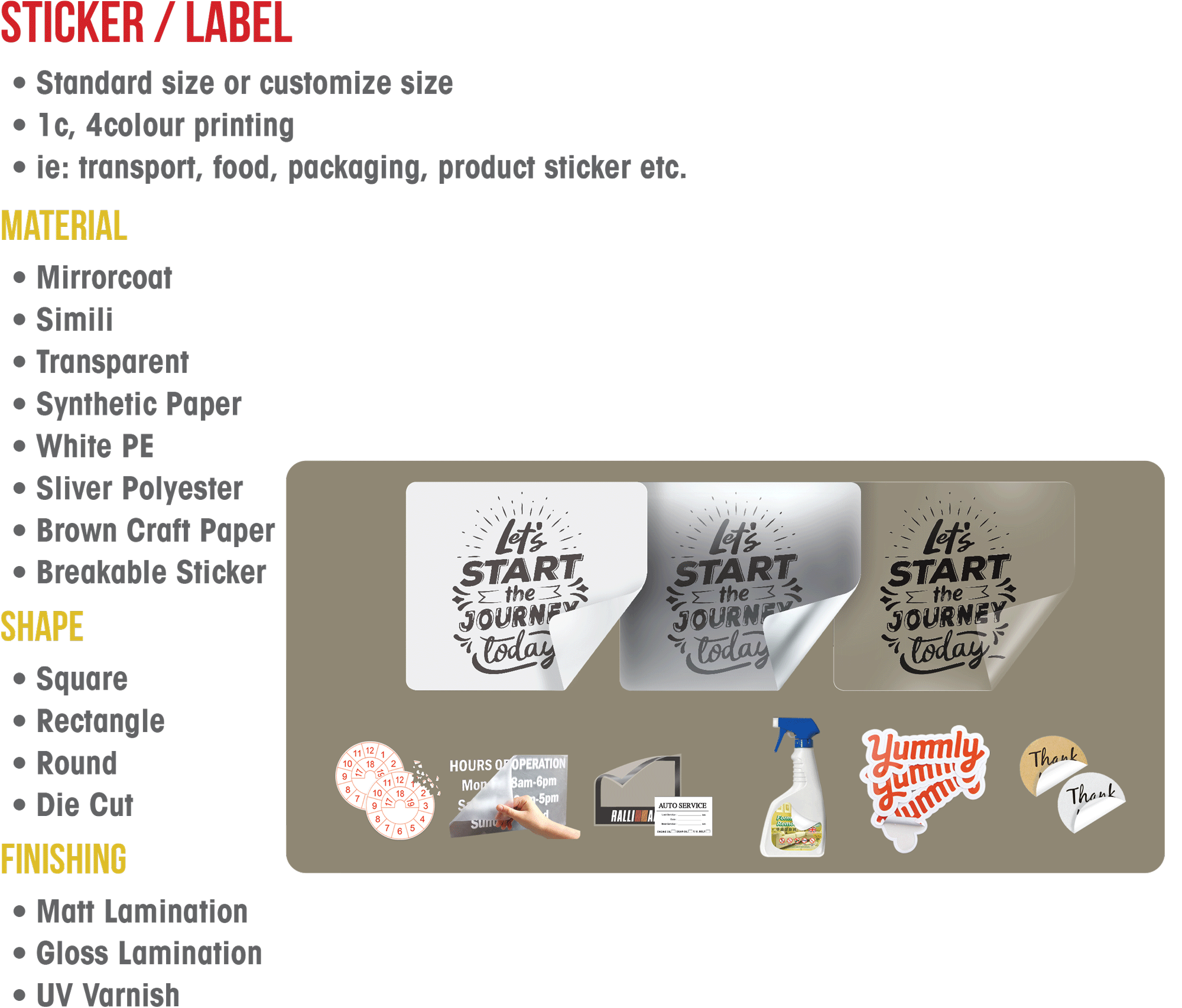Sticker Label